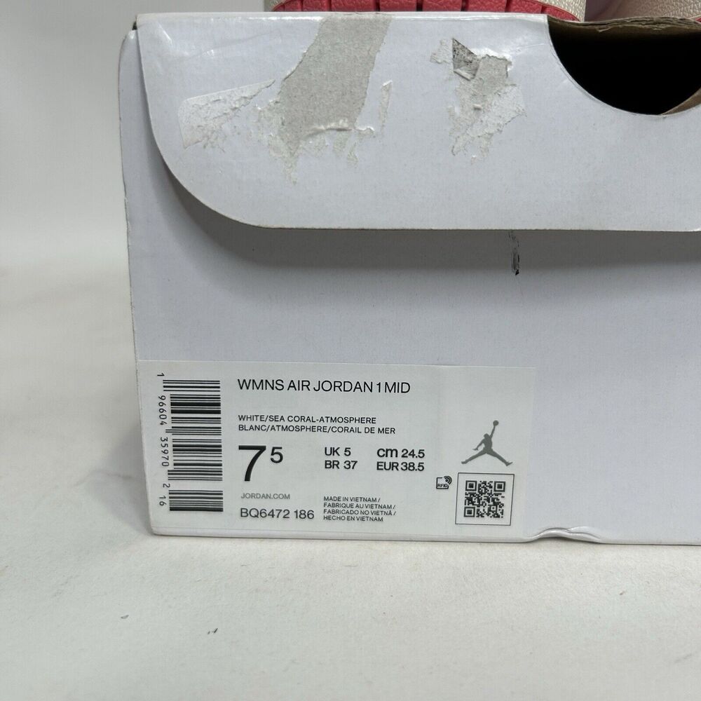 Nike Shoes Air Jordan 1 Mid WMNS “Strawberries and Cream” 2024 - Picture 5 of 6